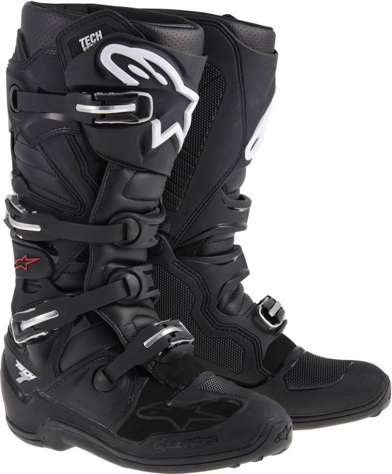 Alpinestars Tech 7 Stiefel, Herren damen, 1, Schwarz , 43 von Alpinestars