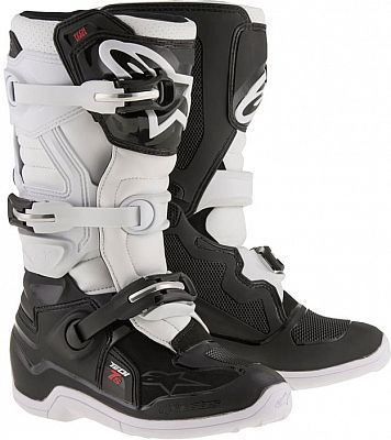 Alpinestars Tech 7S S23, Stiefel Jugend - Schwarz/Weiß - 7 US von Alpinestars