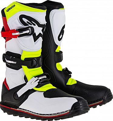 Alpinestars Tech T S23, Stiefel - Weiß/Rot/Neon-Gelb/Schwarz - 8 US von Alpinestars