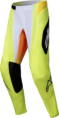 Alpinestars Techstar Melt, Textilhose - Weiß/Neon-Gelb/Orange - 40 von Alpinestars