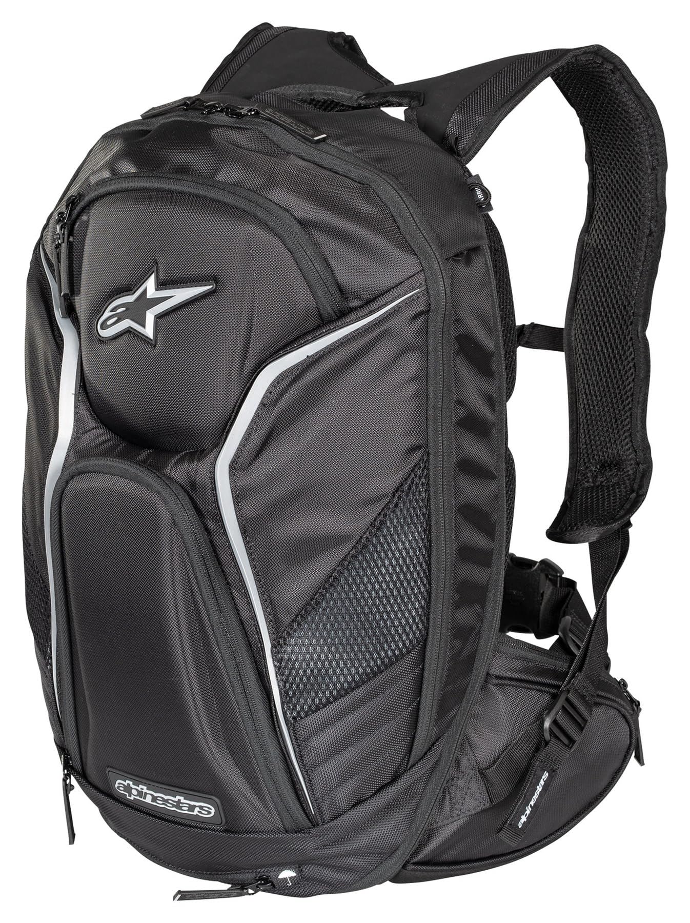 Alpinestars Unisex 6107115-12 Tech Aero Motorradrucksack 15, schwarz-Weiss, OS von Alpinestars