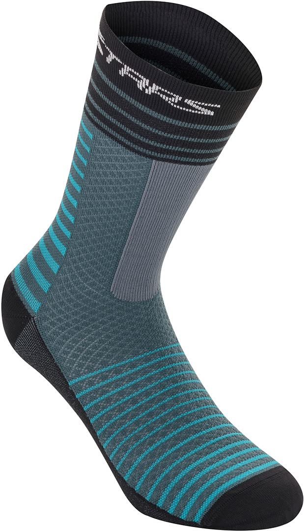 Alpinestars Unisex Drop 19 Fahrrad Socken, blau, L von Alpinestars