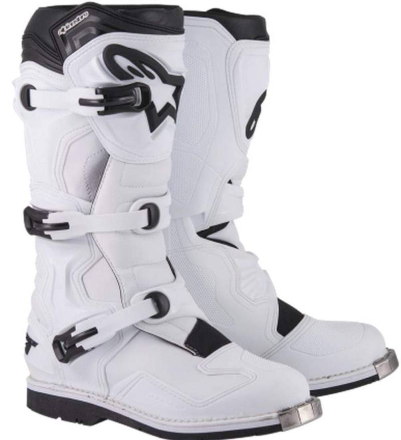 Alpinestars Unisex-Erwachsene Tech 1 Stiefel, Weiß, Größe 47 (Mehrfarbig, Einheitsgröße) von Alpinestars