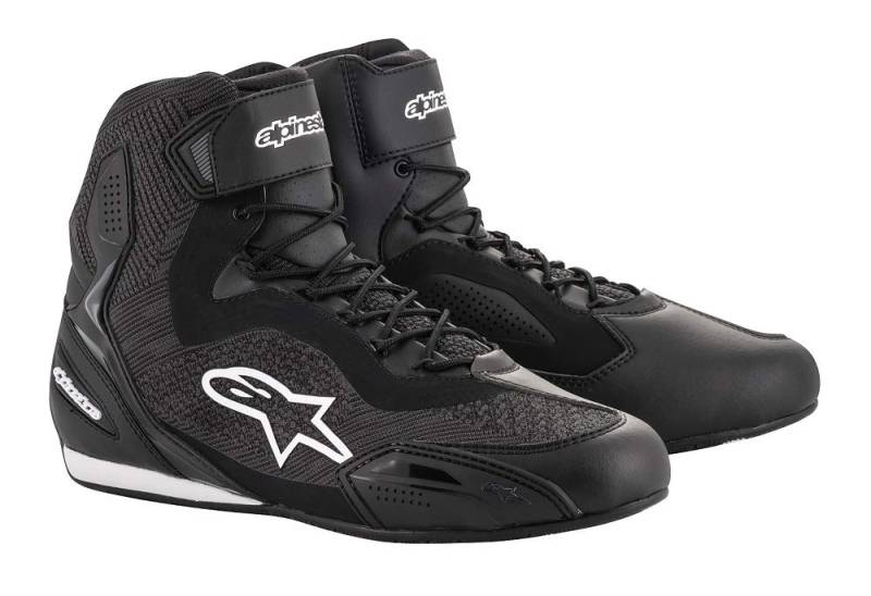 Alpinestars Unisex Faster 3 Rideknit Motorradstiefel, Schwarz, 44 EU von Alpinestars