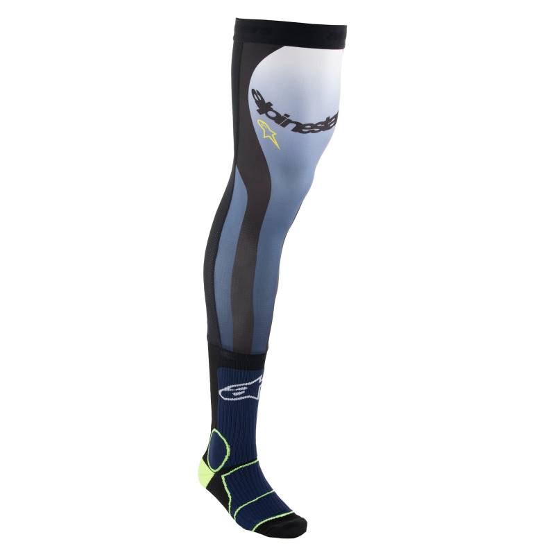 Alpinestars Unisex Knee Brace Technische Socken MX, Night Navy Yellow Fluo, S/M von Alpinestars