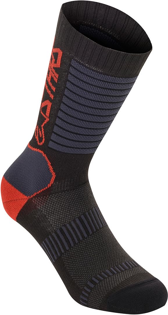 Alpinestars Unisex Paragon Lite Socken 19 Bekleidung, Schwarz/Hellrot, M von Alpinestars