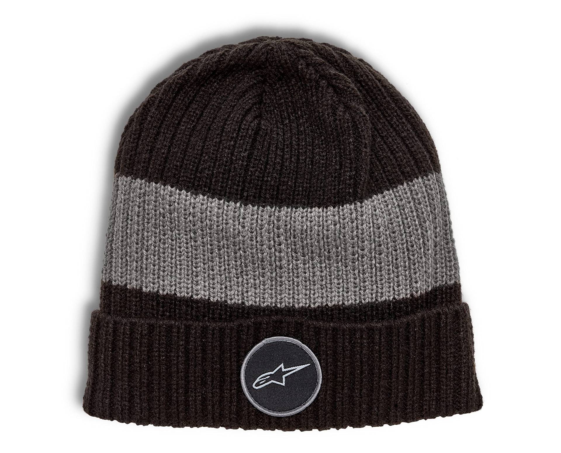 Alpinestars Ward Beanie, Mütze für Herren und Damen, Schwarz/Holzkohle, Einheitsgröße von Alpinestars