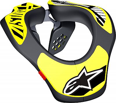 Alpinestars Youth, Nackenstütze Kinder - Schwarz/Neon-Gelb - Einheitsgröße von Alpinestars