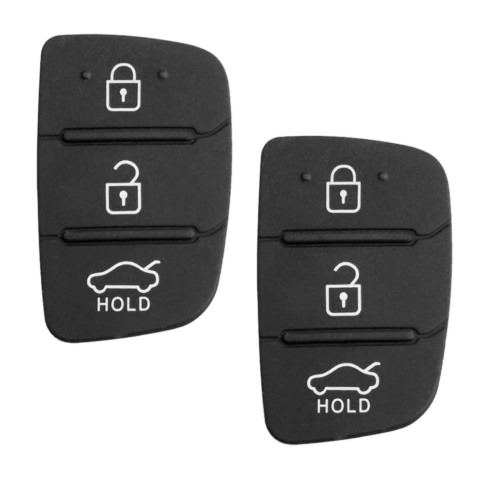 Alppihym 2er Pack kompatibel mit Hyundai – 3-Tasten-Autoschlüssel-Tastenabdeckung kompatibel mit i20, i30, i40, i10, ix20, ix30, ix25, ix35, ix45, ix55 für Schutz und Stil von Alppihym