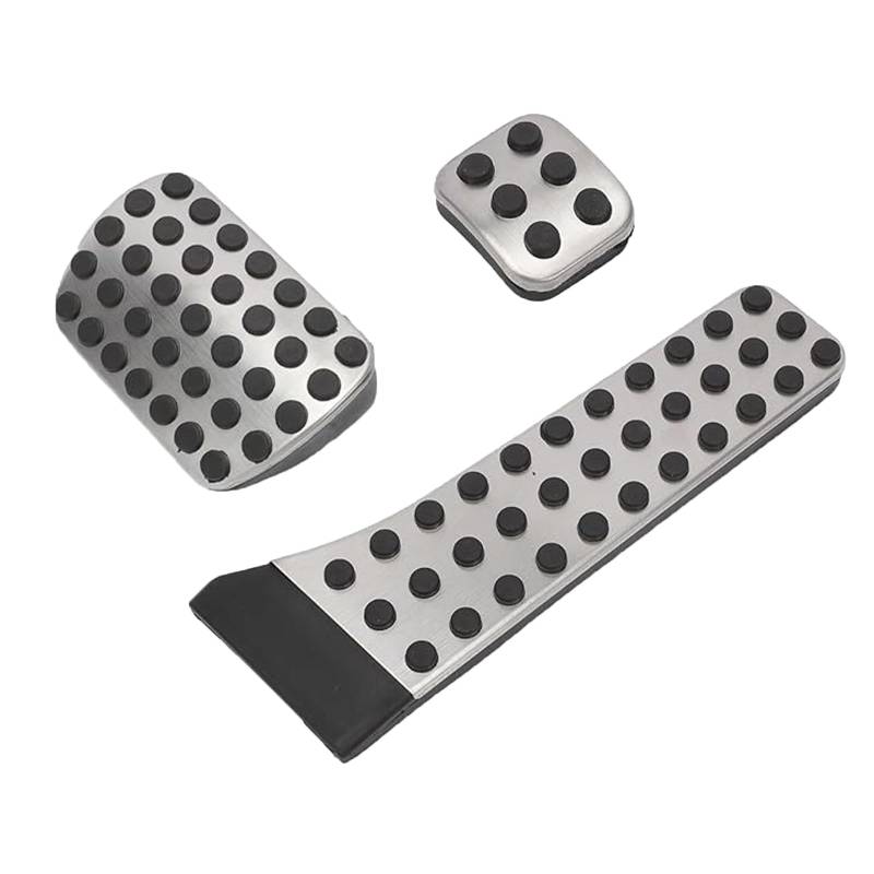 Alrens 3 Stück Pedale Set Rutschfestes Auto Pedal Pad Kit，Bremspedal Abdeckung Bremsfußpedale Auto Pedal Abdeckung Kompatibel mit B-enz C-Klasse E-Klasse GLK GLC S SL CLS-Klasse von Alrens