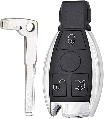 Alrens 3-Tasten-Fernbedienung Autoschlüssel Funkschlüssel Car Key Shell Gehäuse Gehäuse für Mercedes A B C E G R S SL SLK Klasse W203 W204 W205 W210 W211W212 W221 W222 mit Schraubendreher(3 Tasten) von Alrens