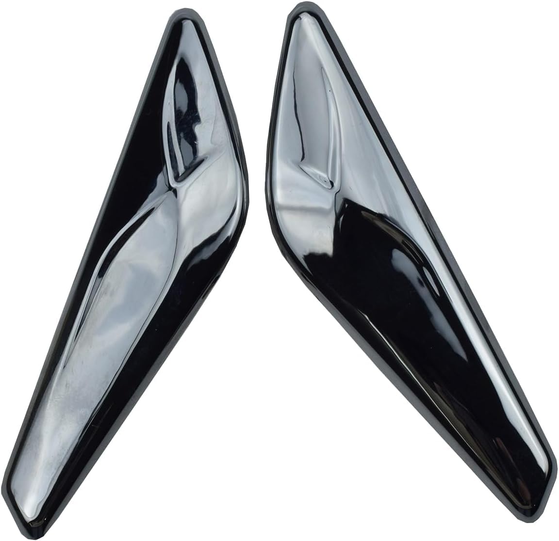 Alrens 2 Stück 51117338570 51117338569 BMW Vordere Mudguard Kotflügelblende Chrom-Mudguard Finisher Vordere Kotflügel-Blende Passend für BMW X3 F25 BMW X4 F26 2013-2018 von Alrens