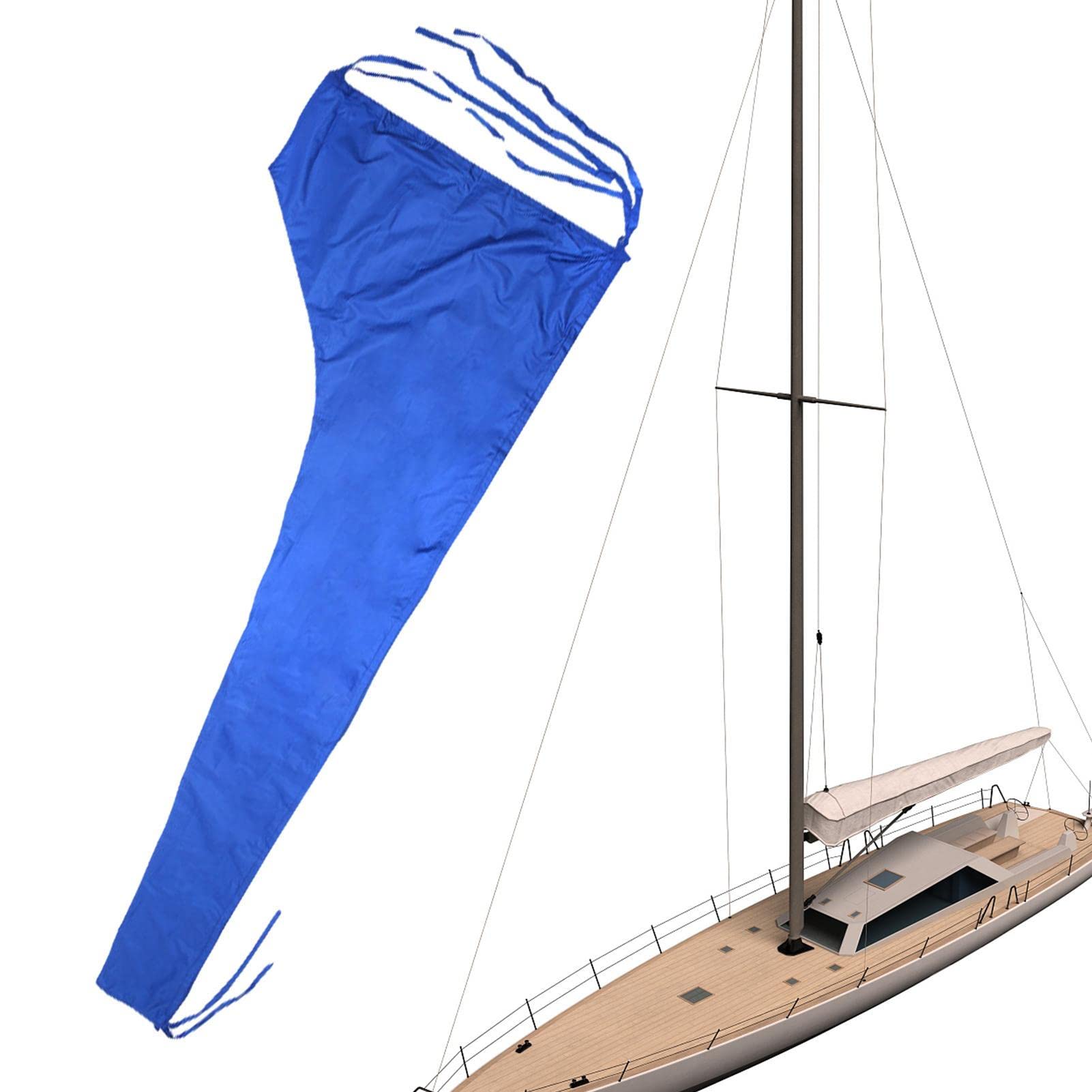 Alwida Pfeilabdeckung, Pfeilhülle aus 210D-Oxford-Stoff, Bootssegelabdeckung, Sonnenblende, Schutzschild, blau, 210D für Außenbord, Runabouts, Bassboot von Alwida