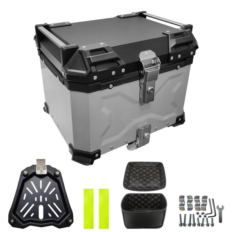 Top Cases für Motorrad, robust, Topcase, wasserdicht, universelle Motorrad-Heckbox, multifunktionale Aufbewahrungsbox für Motorräder von Alwida