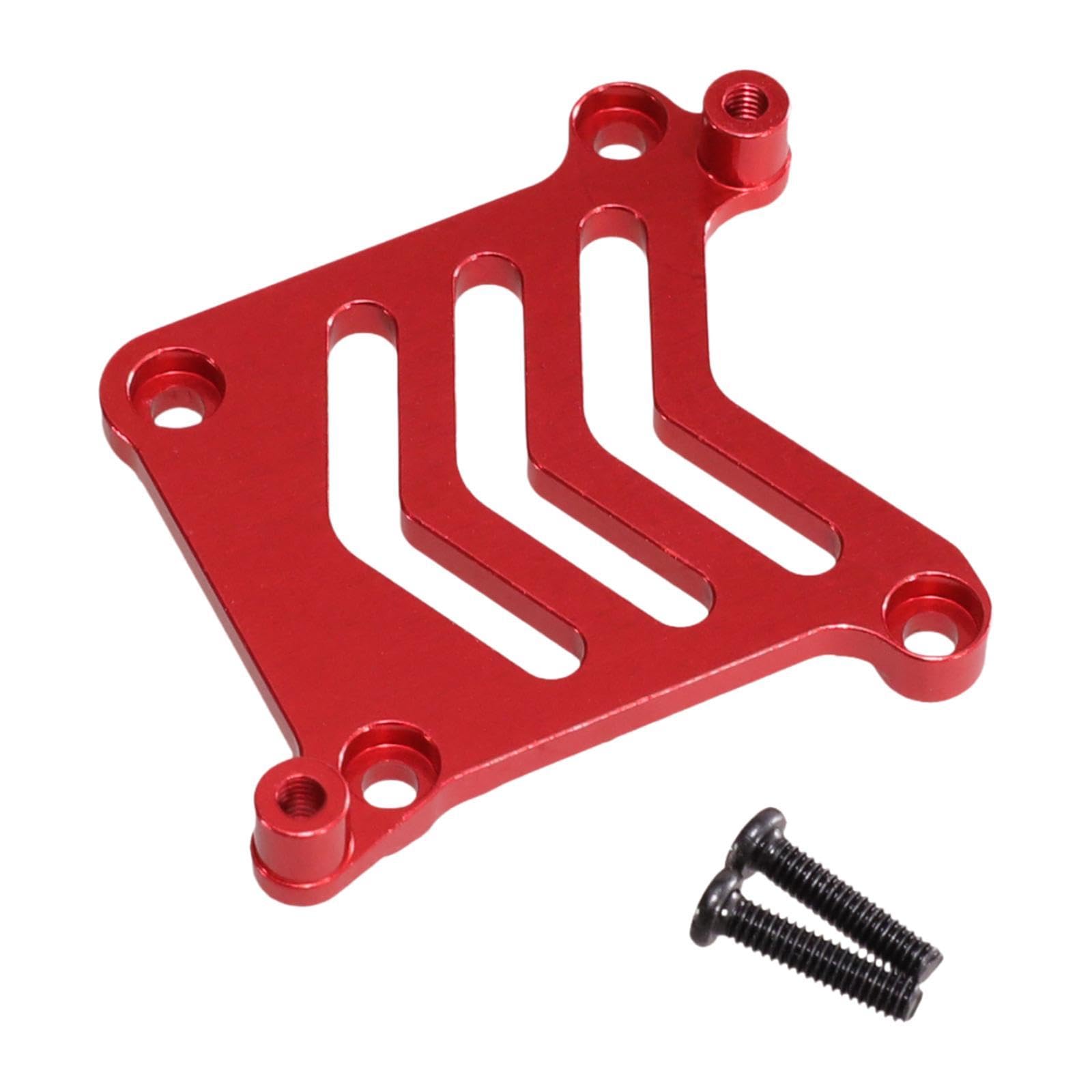 Amagogo 1/16 Fernbedienungsauto -Servo -Basis Aluminium Direkter Ersetzen Sie LKW -Servo -Halterung RC Car Servo Mount für 16209 16210 H6v3, Rot von Amagogo