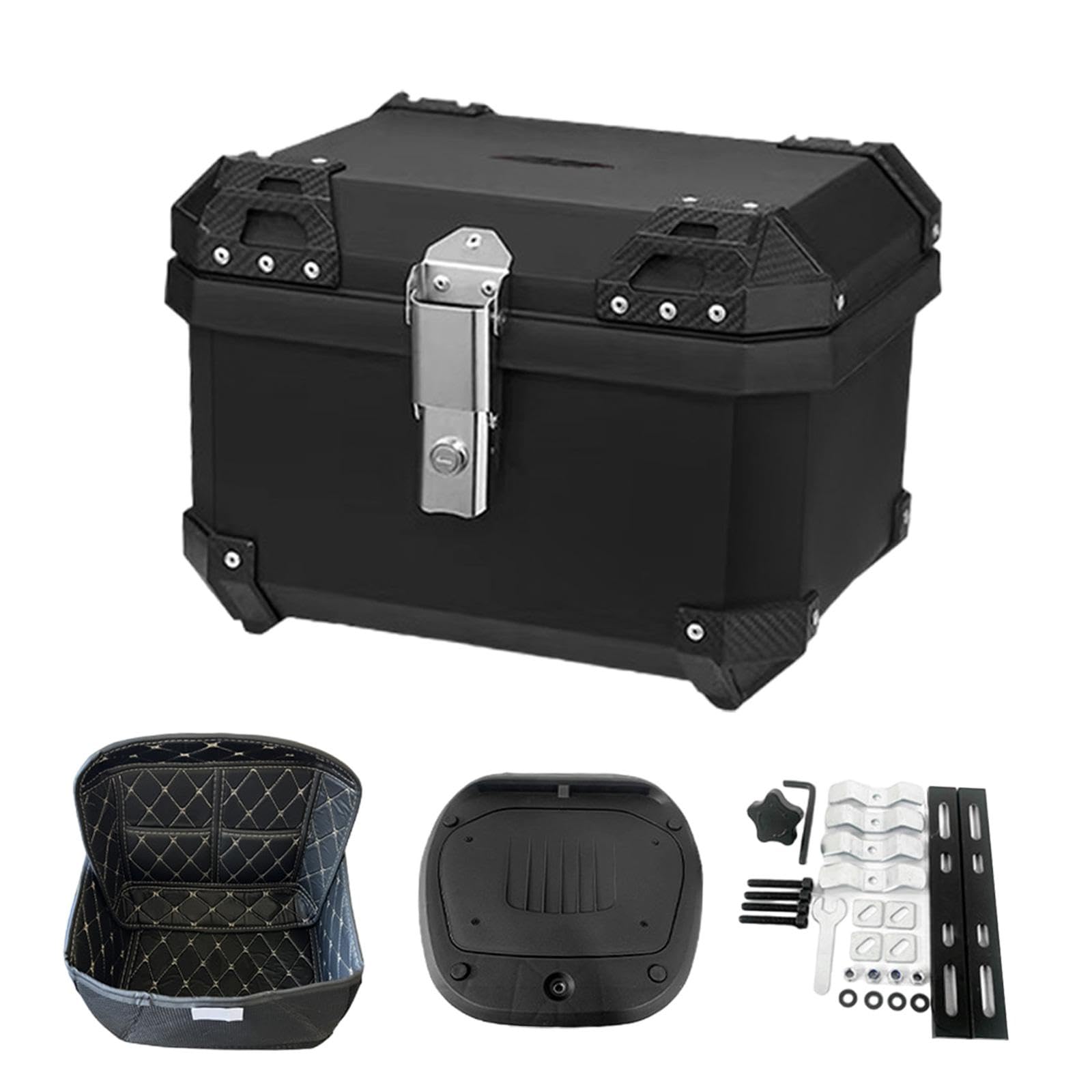 Amagogo 45 L Motorrad-, Motorrad- hinten, wasserdicht, robuste Reitausrüstung, Aufbewahrungskoffer für Motorradheck, mit Box-Innenfutter von Amagogo