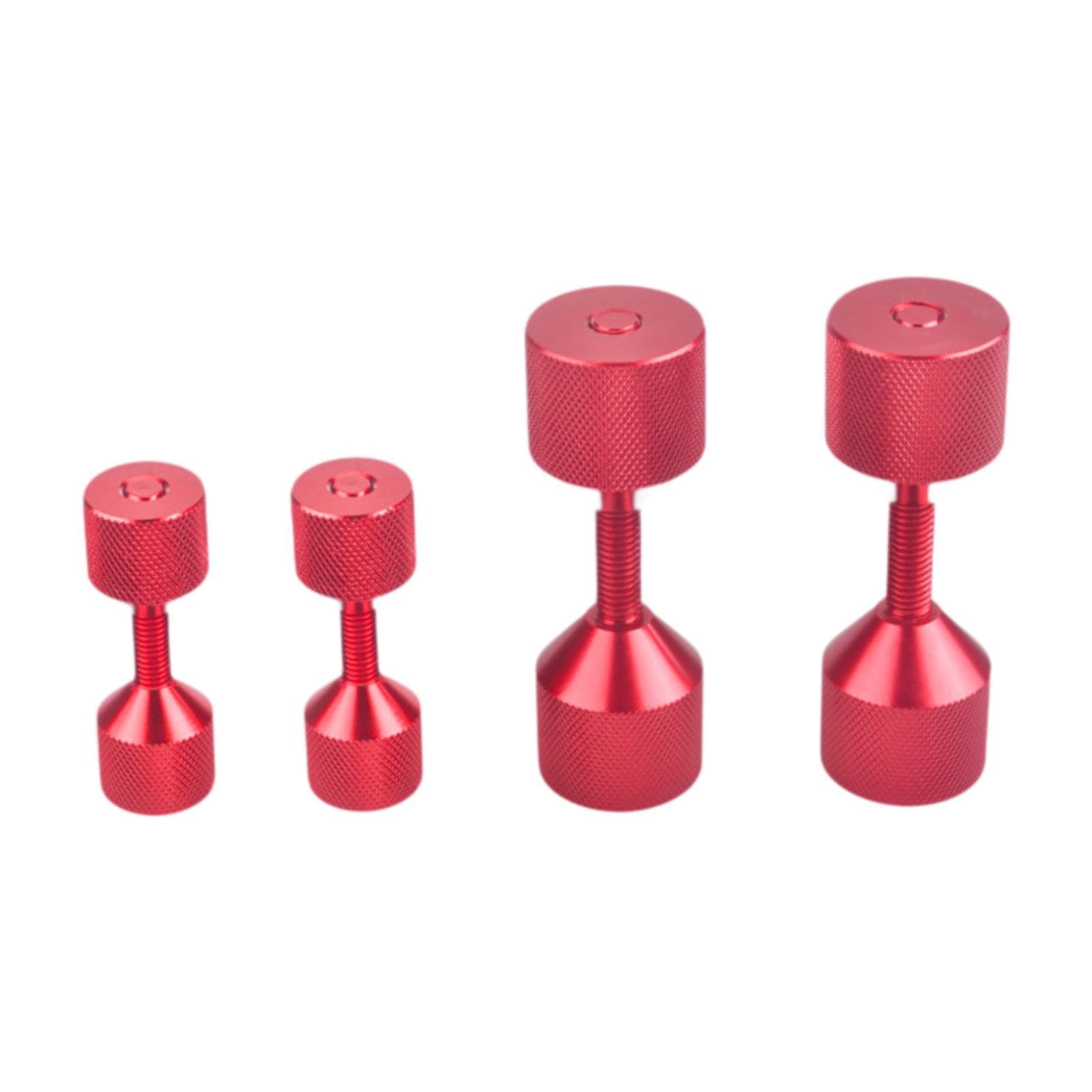 Amagogo 4X Aluminium Ausrichtungsstift Set, Eloxierte Ausrichtungsstifte, Tragbare Mehrzweck Flansch Ausrichtungsstifte, Leichte Flansch Ausrichtungsstifte, Rot von Amagogo