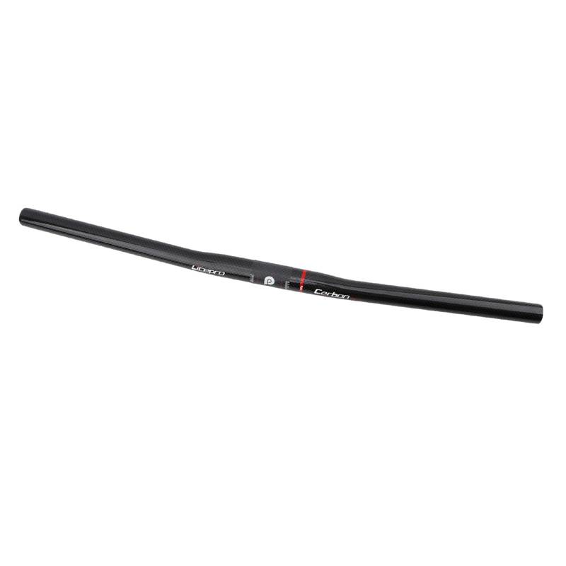 Amagogo Carbon MTB Fahrrad Lenker Flach .4mm Bar Schwarz Lenker Licht 108G 540x25.4mm Zubehör Fahrrad Klappfahrrad Outdoor, Mattschwarz von Amagogo