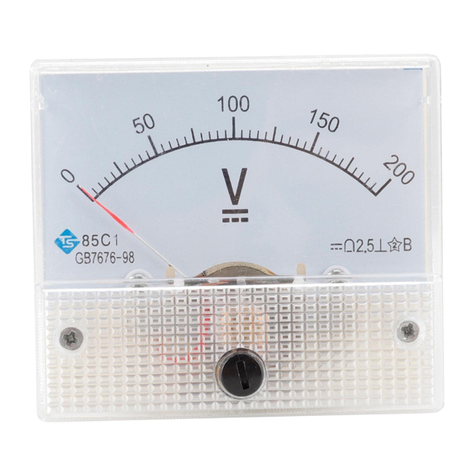 Amagogo Digitales Einbaumessgerät Voltmeter DC Spannungsmesser für präzise Messungen, Weiß, DC 0-200V von Amagogo