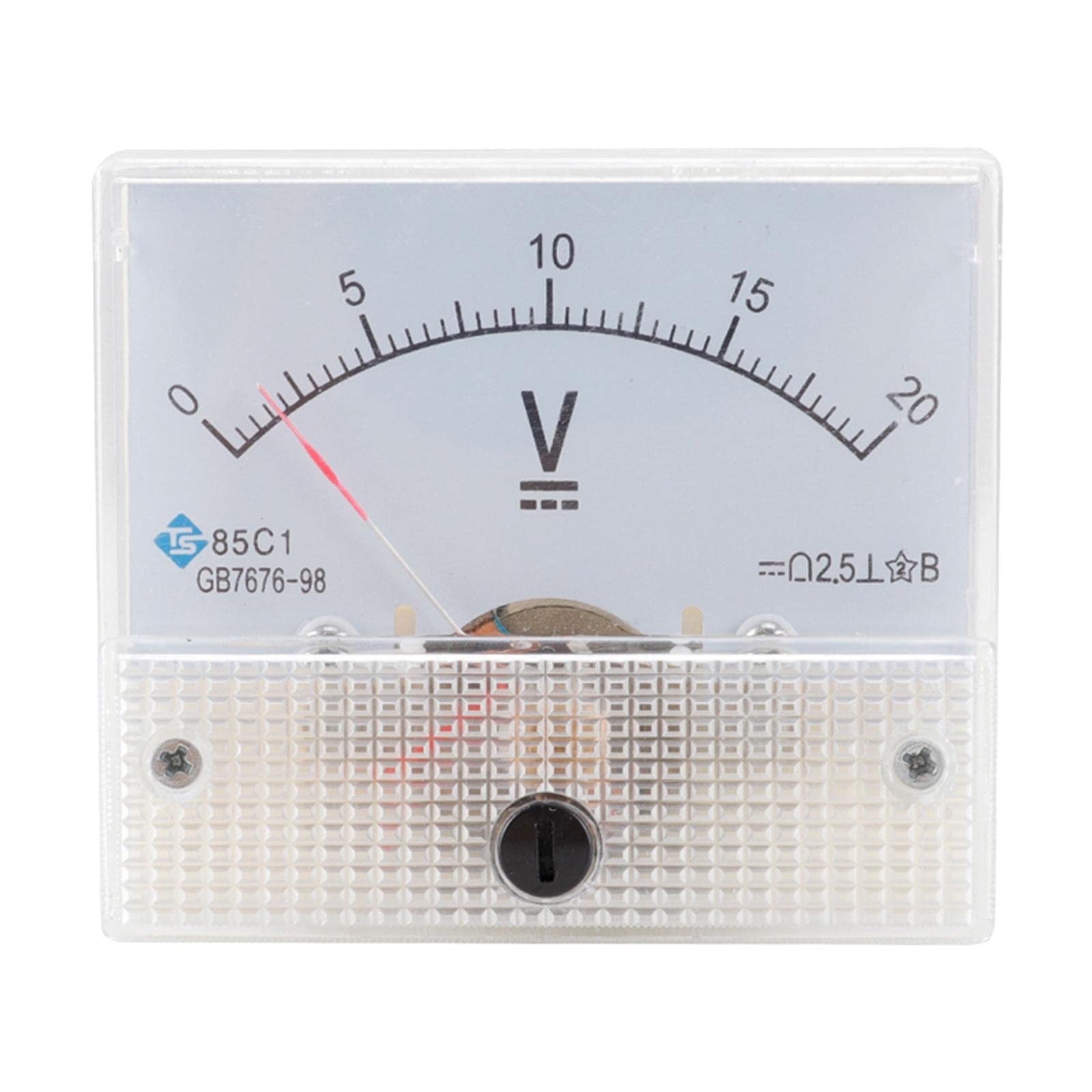 Amagogo Digitales Einbaumessgerät Voltmeter DC Spannungsmesser für präzise Messungen, Weiß, DC 0-20V von Amagogo