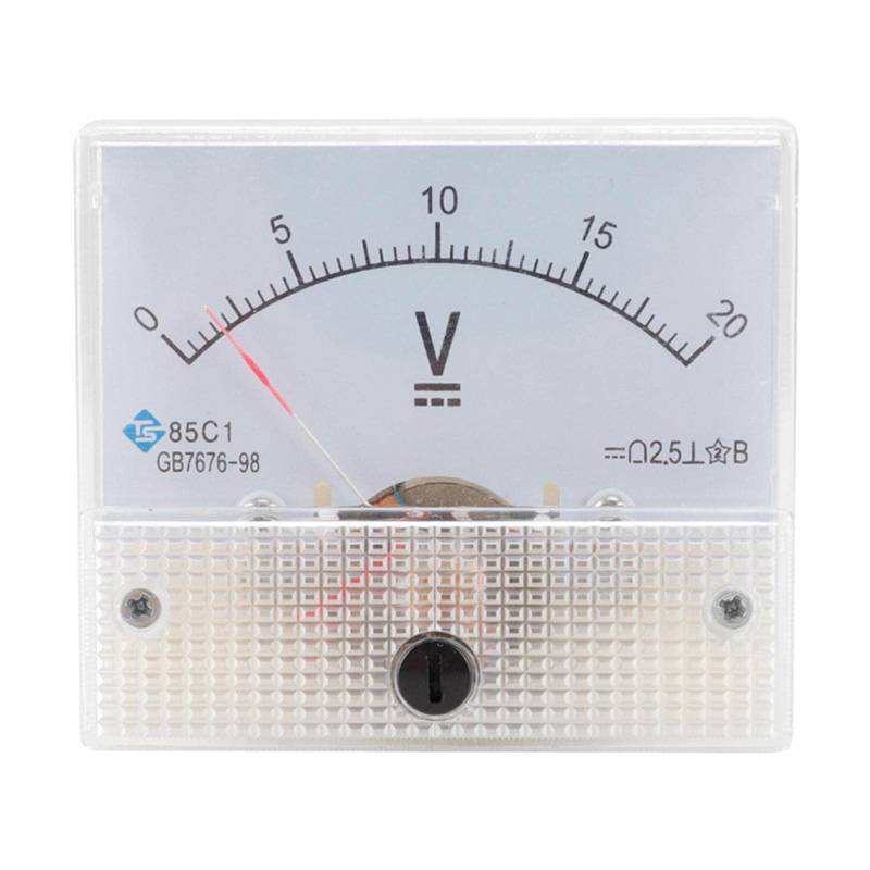 Amagogo Digitales Einbaumessgerät Voltmeter DC Spannungsmesser für präzise Messungen, Weiß, DC 0-20V von Amagogo