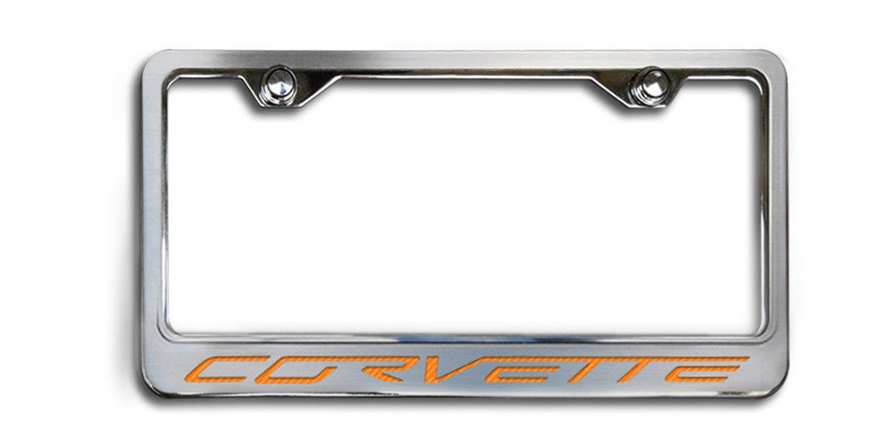 American Car Craft 042110-ORG Orange Heckrahmen (Corvette Logo Gml Cf) von American Car Craft