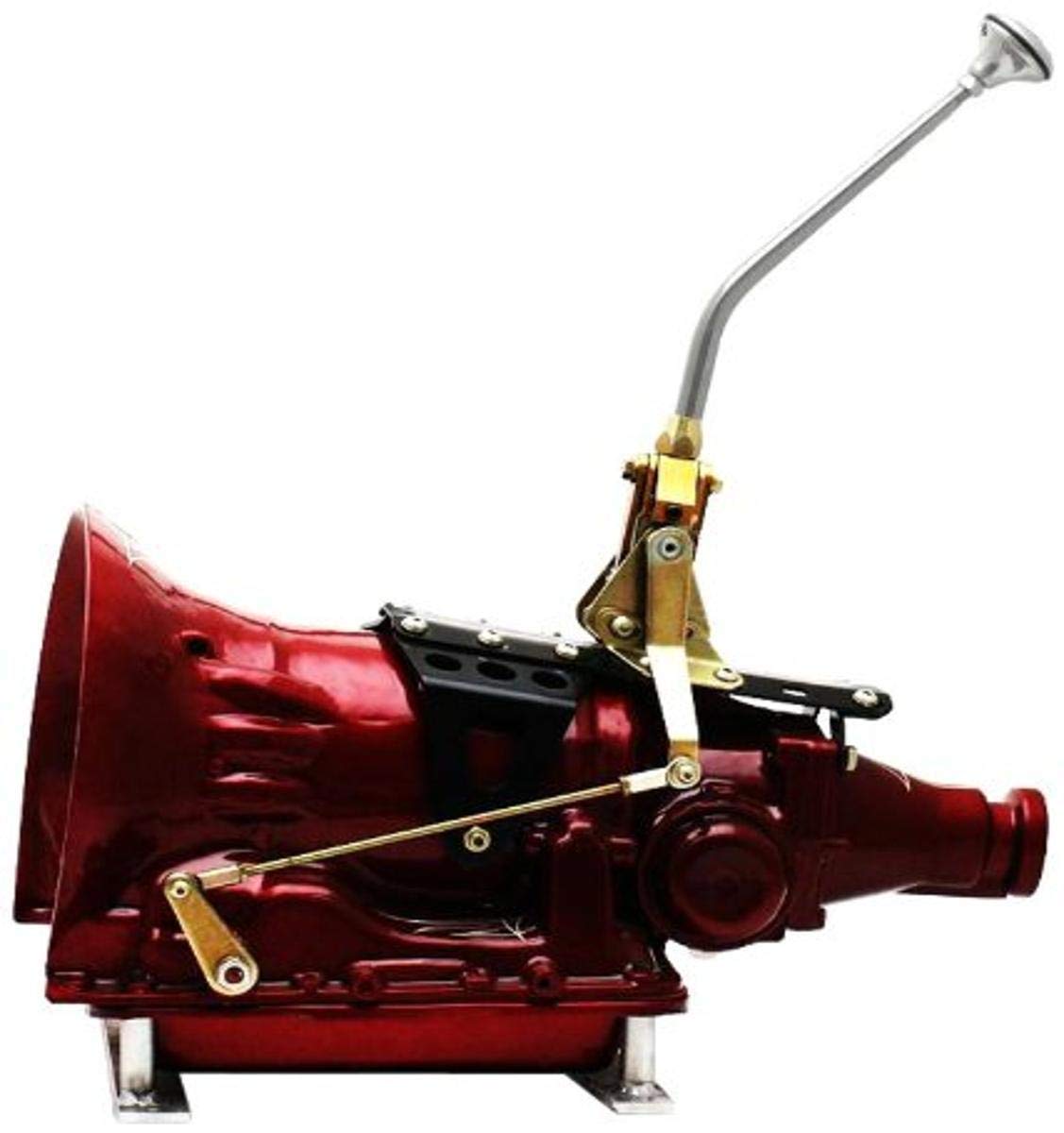 American Shifter 59581 Dual Action Automatikgetriebe Schalthebel-Set mit 30,5 cm Einzelbogen Arm und Deluxe Knauf für Ford C4 Getriebe von American Shifter