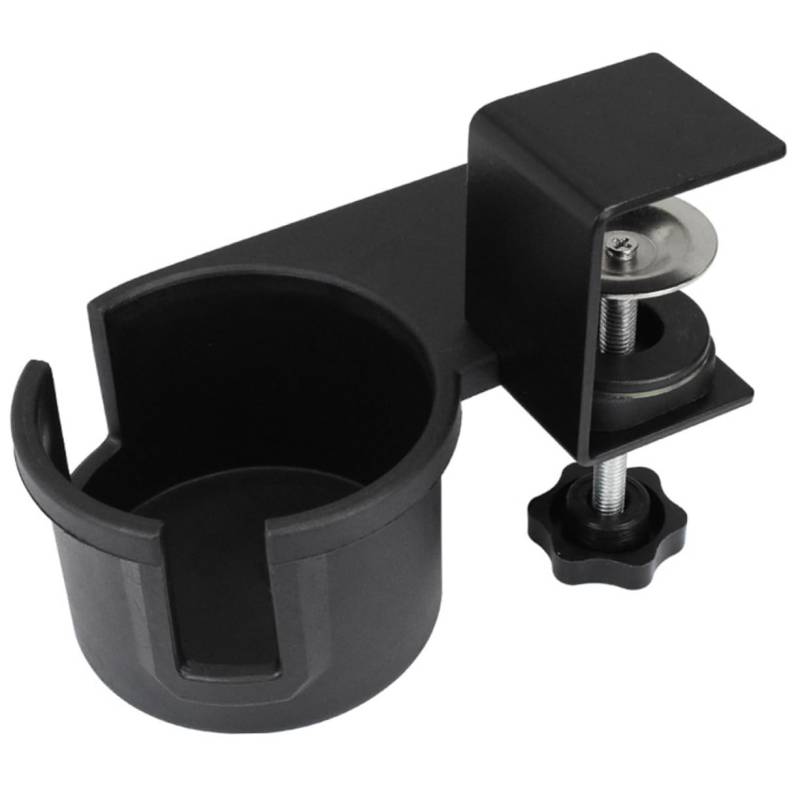 Amosfun Verstellbarer Clip Becherhalter Für Den Tisch Rotierender Getränkehalter Für Wasserflaschen Kaffeetassen Und Becher Praktischer Organizer Für Schreibtisch Und Auto von Amosfun