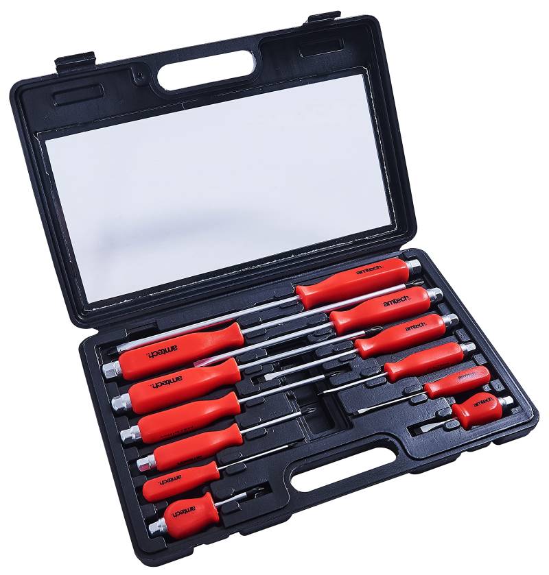 Am-Tech 12 Stück Mechanics Screwdriver Set, W5600 von Amtech