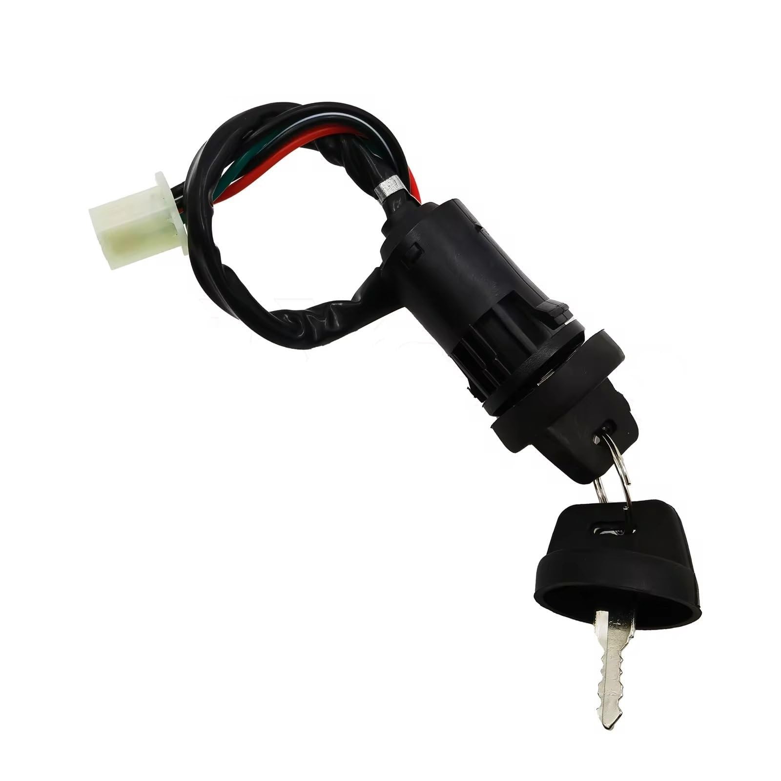 Amxaqjc Motorrad Zündschloss 4 & 2 Drähte Universal 2 Zündschlüssel Startschalter Türschlossschlüssel Motorradzubehör Für ATV Go Kart Scrambling Motorrad Zündschlüssel Schalter(Ignition Key 02) von Amxaqjc