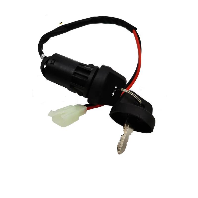 Amxaqjc Motorrad Zündschloss 4 & 2 Drähte Universal 2 Zündschlüssel Startschalter Türschlossschlüssel Motorradzubehör Für ATV Go Kart Scrambling Motorrad Zündschlüssel Schalter(Ignition Key 01) von Amxaqjc