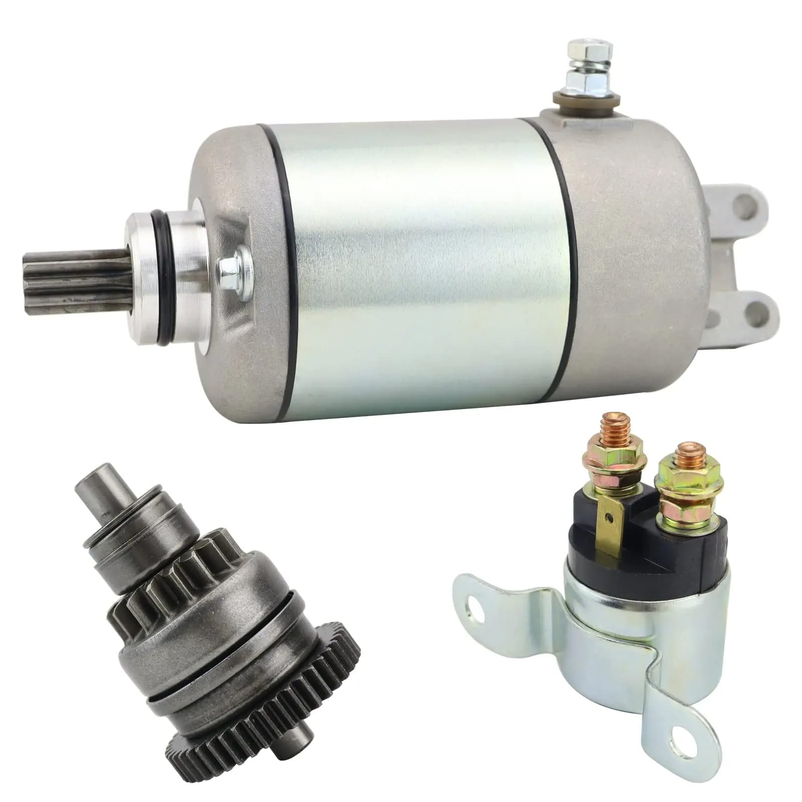 Amxaqjc Startermotor Für Can-Am Für Outlander 330 400 450 03-15 2003-2023 420-684-280 420-684-282 420-684-283 410-54079 18823 Anlassersatz Starter Anlasser(3pcs Set) von Amxaqjc