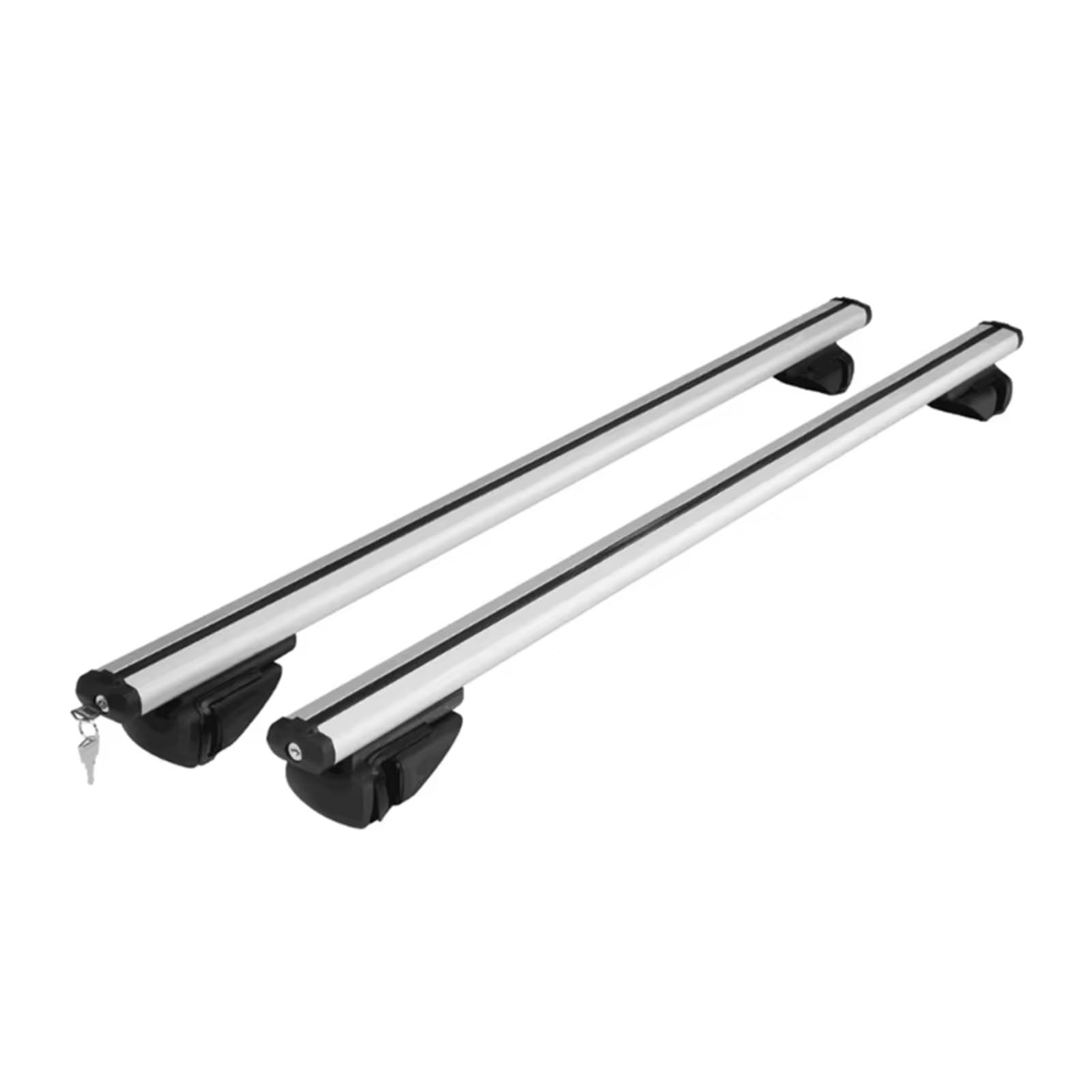 Auto Dachträger 2 STÜCKE 120 Oder 135 cm Universal Passt Auto Mit Dachträger SUV Dachträger Querträger Für Kajak Cargoline Snowboarden Dachträgerstangen(Silber,1.25M) von Amxaqjc