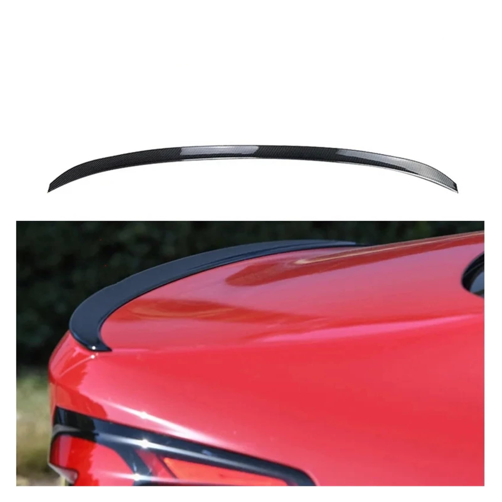 Auto Heckflügel 5 Series G30 525i 530i 2017 2018 2019 2020 2021 2022 2023 Auto Schwanz Flügel Feste Wind Spoiler hinten Flügel Auto Kofferraum Spoile(Carbon Fiber) von Amxaqjc