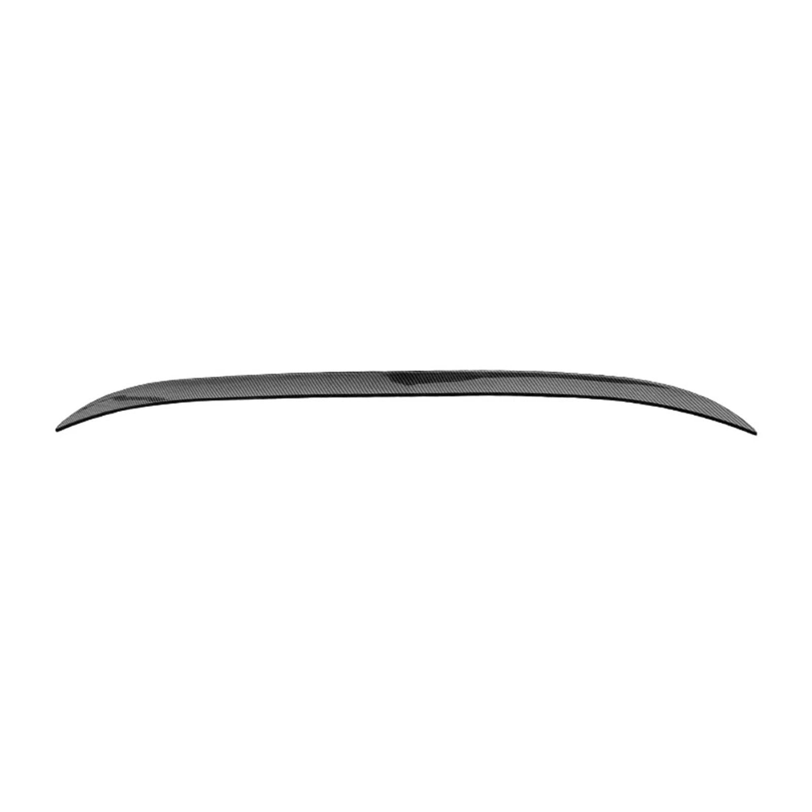 Auto Heckflügel E90 E46 F30 120cm Universal Auto Hinten Schwanz Trunk Lip Auto Limousine Flügel Spoiler Trim Auto Kofferraum Spoile(Carbon Fiber Look) von Amxaqjc