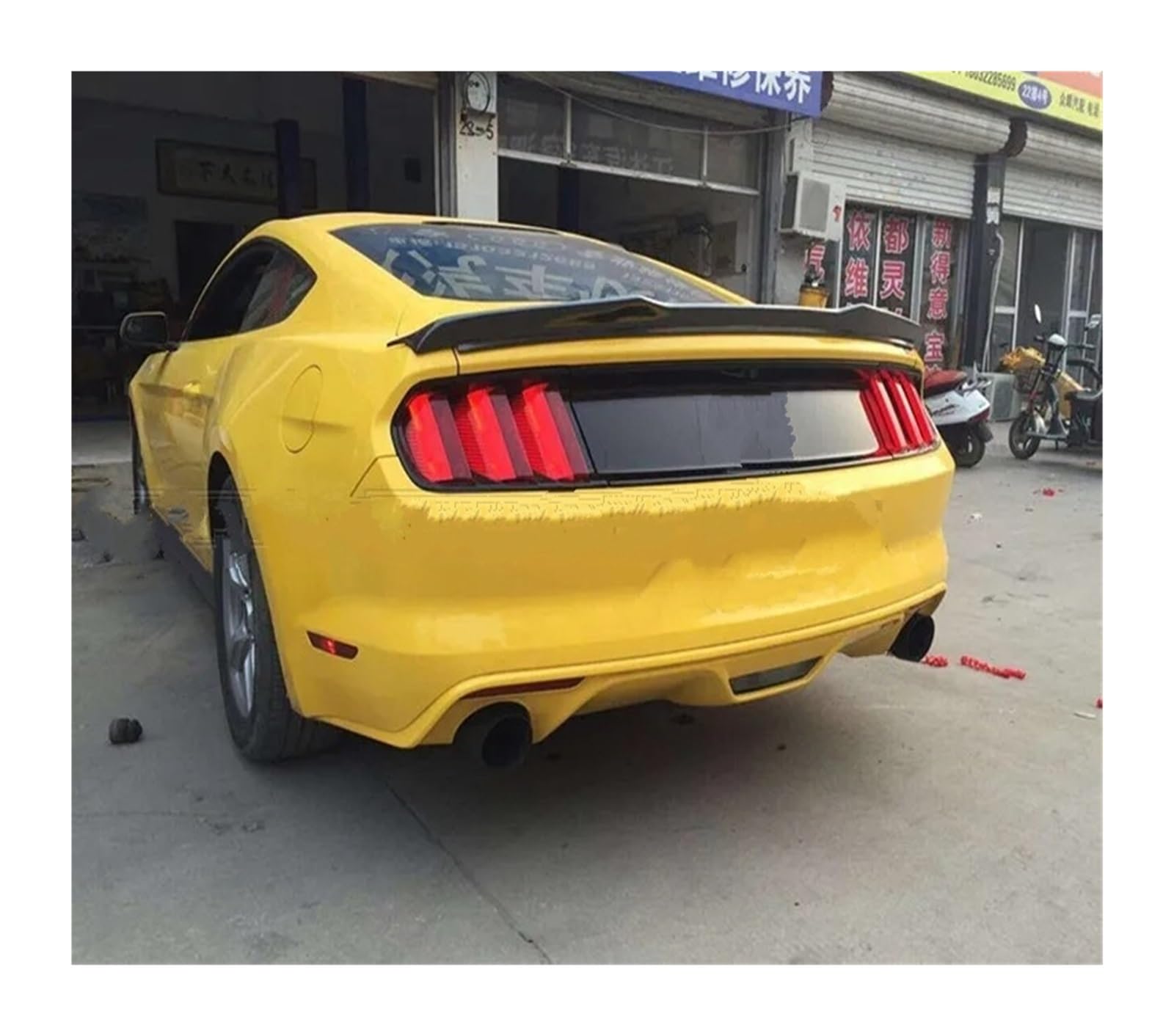 Auto Heckflügel Für Ford Für Mustang 2015 2016 2017 Hinten Stamm Flügel Spoiler Auto Schwanz Flügel ABS Hinten Stamm Spoiler Auto Kofferraum Spoile(Unpainted) von Amxaqjc