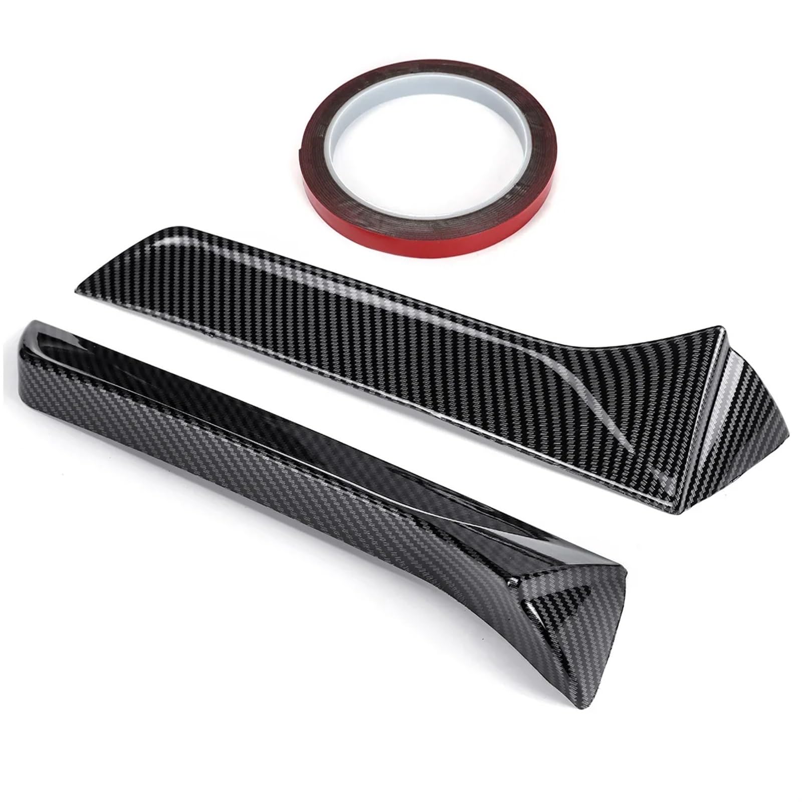 Auto Heckflügel Für Seat Für Leon 5F FR Mk3 MK3.5 5-Türer Heckdachflügel Seitenkante Heckklappe Heckklappenspoilerlippe Autofensterverkleidung Lippenspoiler Auto Kofferraum Spoile(Carbon Fiber Look) von Amxaqjc