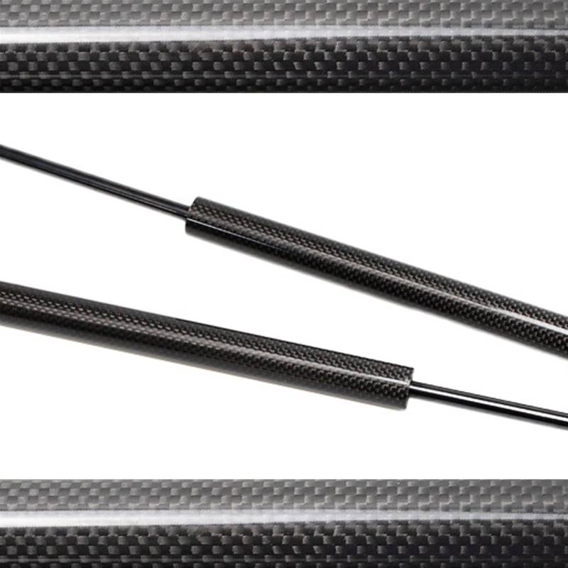 Auto Kofferraum Gasfedern Für Für Lancer Limousine mit Spoiler 2008-2017 Hubunterstützung Dämpfer Heckklappe Kofferraum Stoßdämpfer Gasdruckfedern 450N Kofferraum Gasfeder(Orange Carbon Fiber) von Amxaqjc