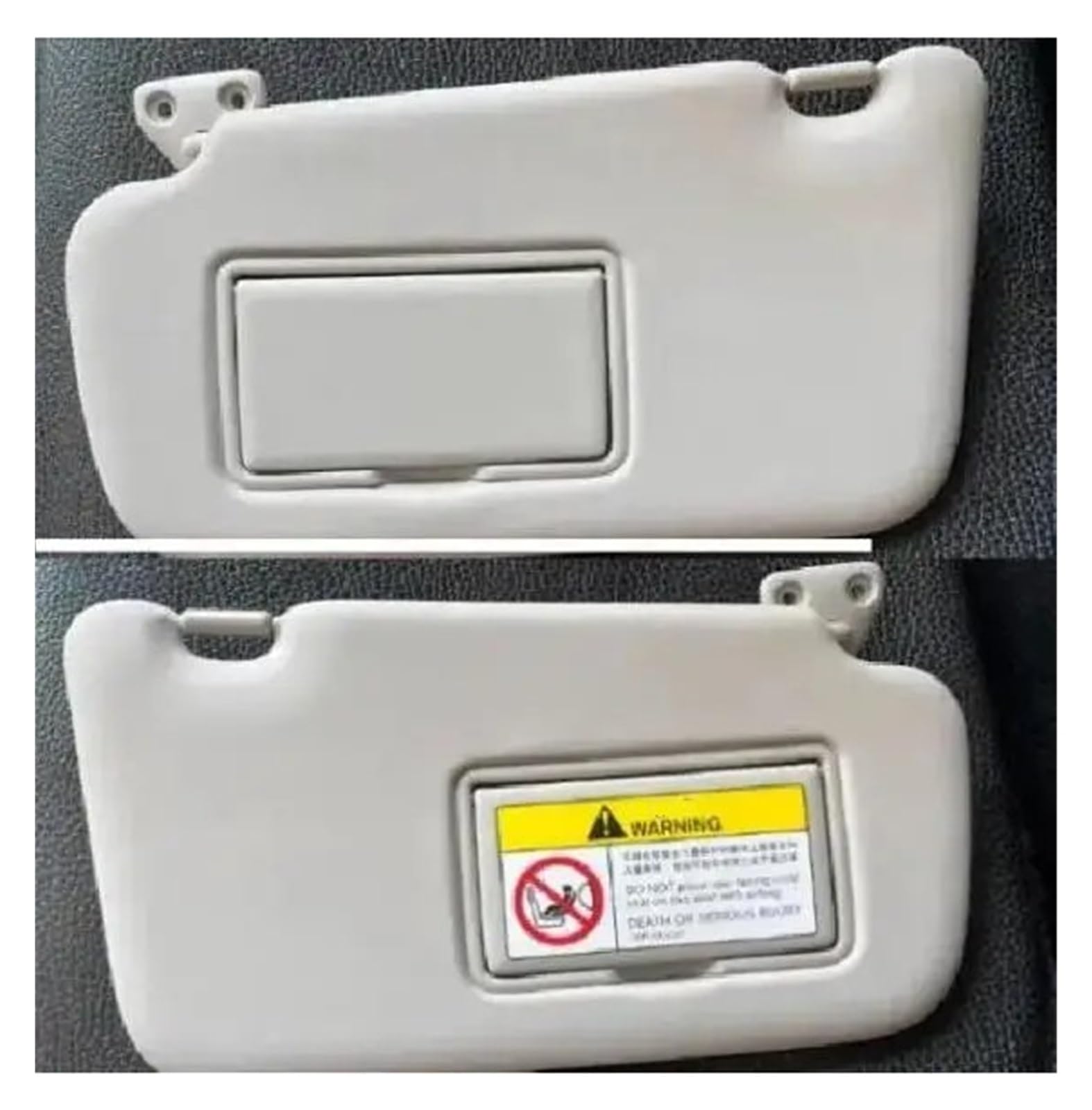 Auto-Sonnenblende Für Nissan Für Tiida 2015 2016 2017 2018 2019 Innen Sonnenblende Mit Spiegel Front Visier Auto Zubehör Seitensonnenblende(Left and Right 2pcs) von Amxaqjc