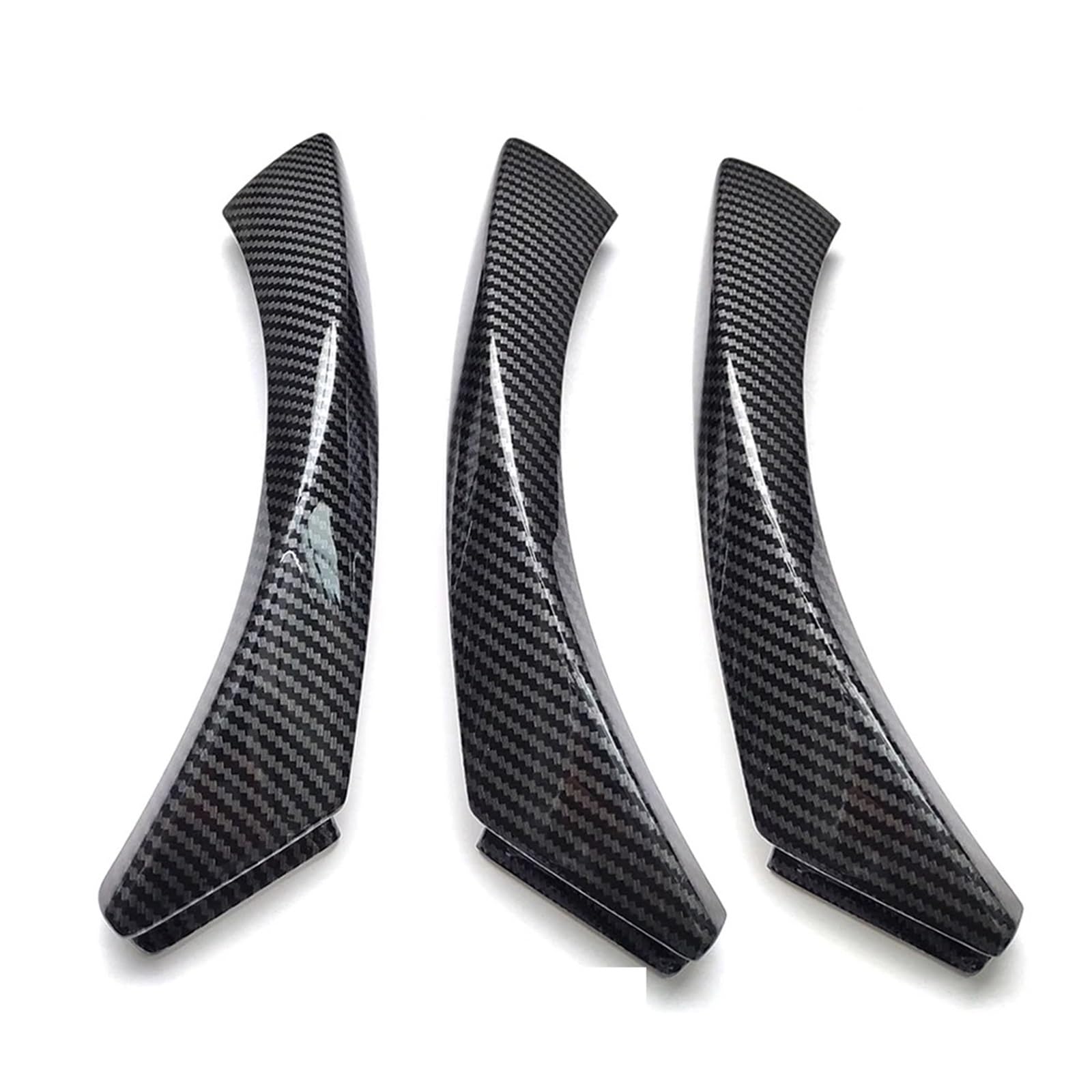 Auto Türgriff Blenden Innen Für 3 Serie E90 E91 316 318 320 325 328i Auto Innen Zubehör Carbon Faser Armlehne Panel Tür Griff Set Auto Innen Türgriff(LHD Cover 3pcs Set) von Amxaqjc