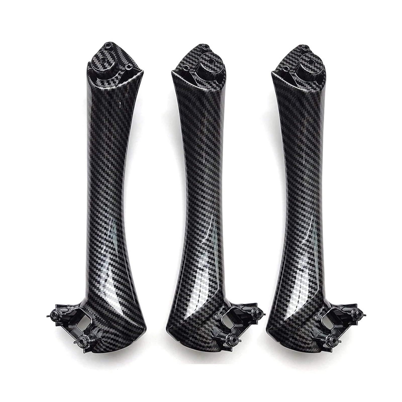 Auto Türgriff Blenden Innen Für 3 Serie E90 E91 316 318 320 325 328i Auto Innen Zubehör Carbon Faser Armlehne Panel Tür Griff Set Auto Innen Türgriff(LHD Inside 3pcs Set) von Amxaqjc