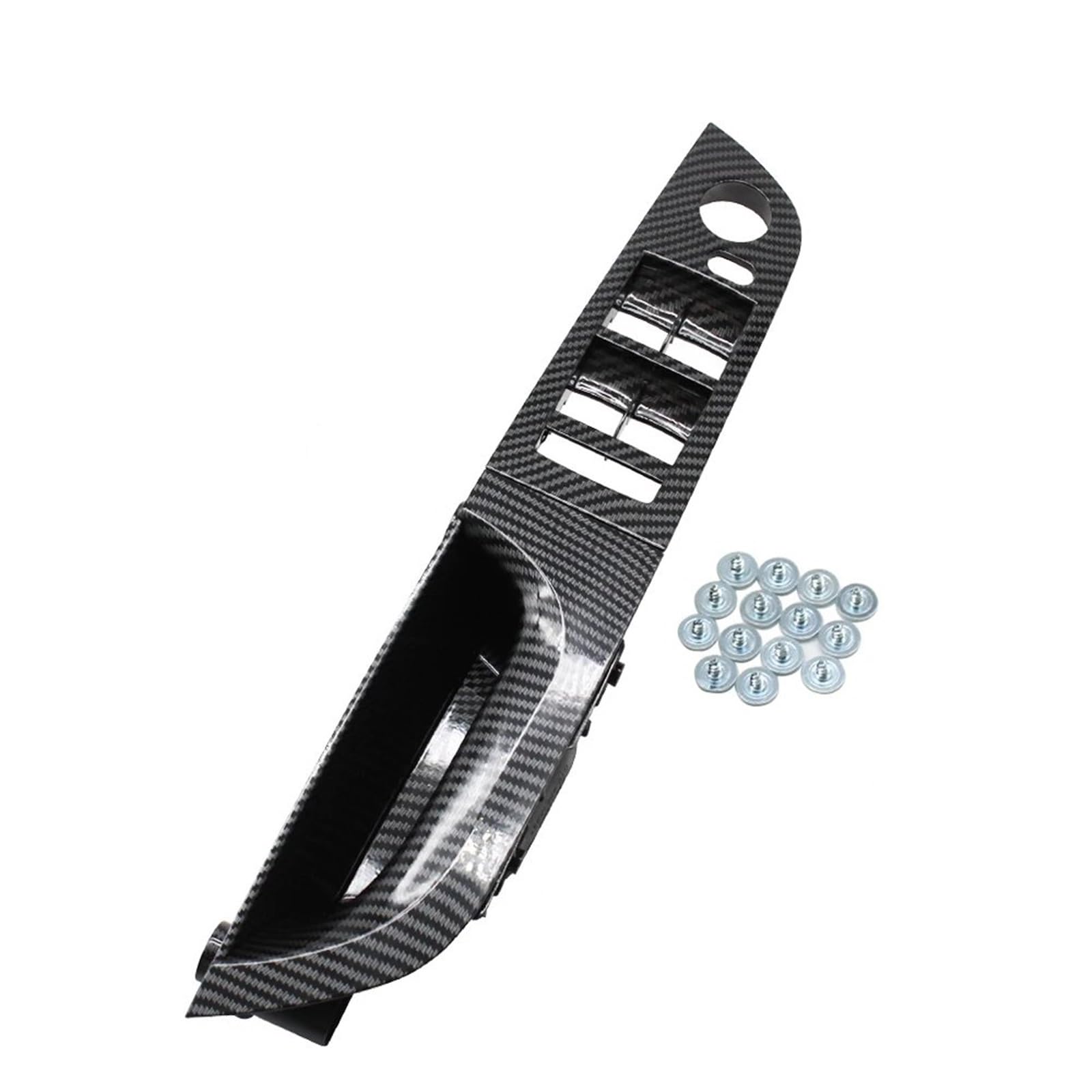 Auto Türgriff Blenden Innen Für 3 Serie E90 E91 316 318 320 325 328i LHD RHD Auto Innen Armlehne Carbon Faser Tür Pull Griff Mit Abdeckung Trim Auto Innen Türgriff(LHD 35.5 Low-end) von Amxaqjc