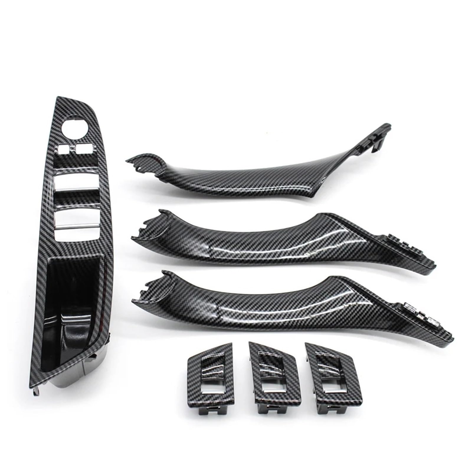 Auto Türgriff Blenden Innen Für 5 Series F10 F11 520i 523i 525i 528i 535i 520d 530d Carbon Faser LHD RHD Auto Innen Tür Griff Armlehne Auto Innen Türgriff(LHD Inside Set) von Amxaqjc