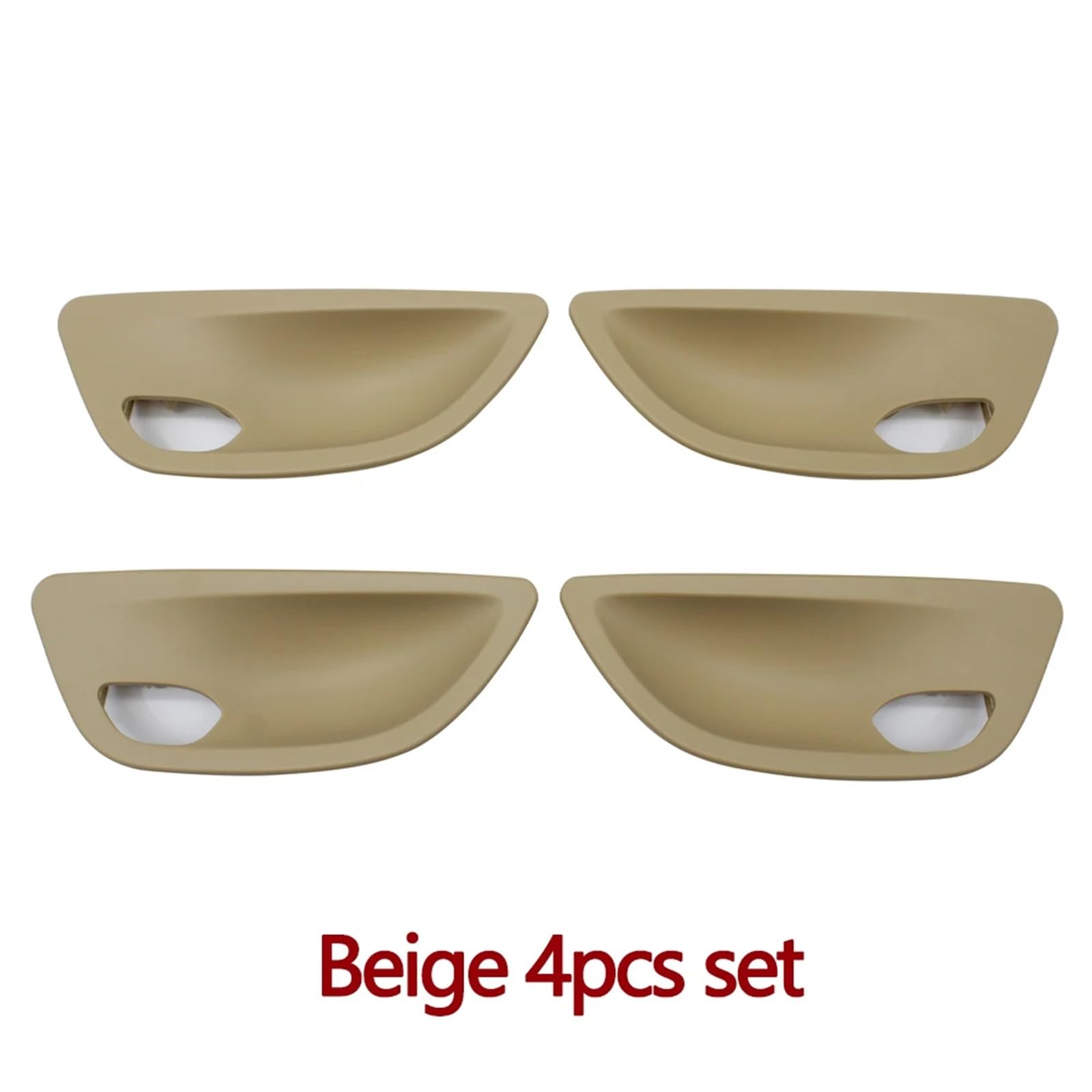 Auto Türgriff Blenden Innen Für 5 Series F10 F11 F18 2010–2017, Links und rechts, Innentürgriff-Schüssel-Abdeckung, Ersatz Auto Innen Türgriff(Beige 4pcs Set) von Amxaqjc