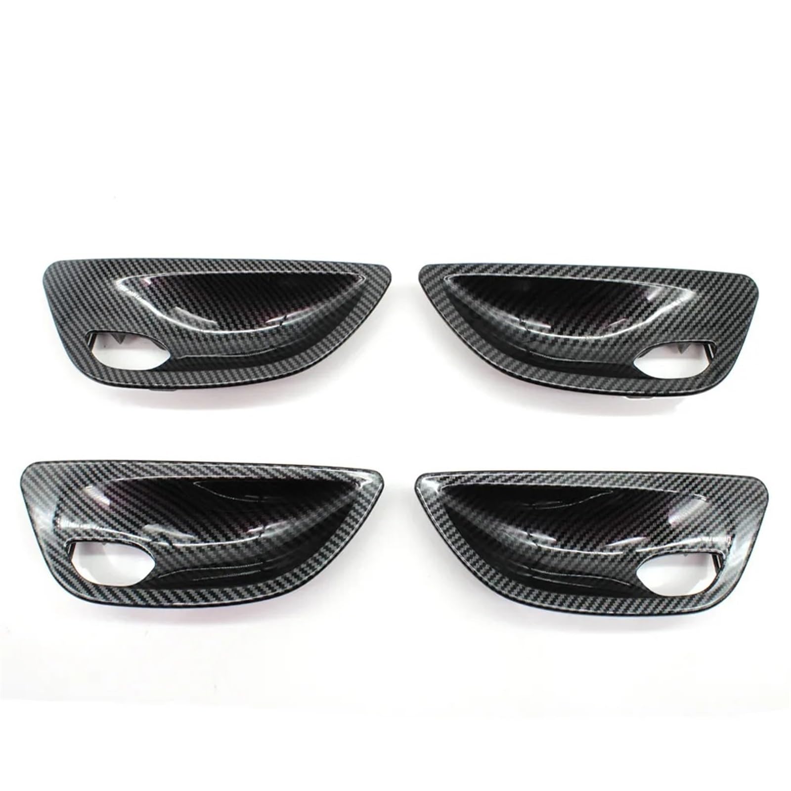 Auto Türgriff Blenden Innen Für 5 Series F10 F11 F18 520i 523i 525i 528i 2010-2017 ABS Textur Auto Innentürgriff Schüsselabdeckung Trim Auto Innen Türgriff(4pcs Set) von Amxaqjc