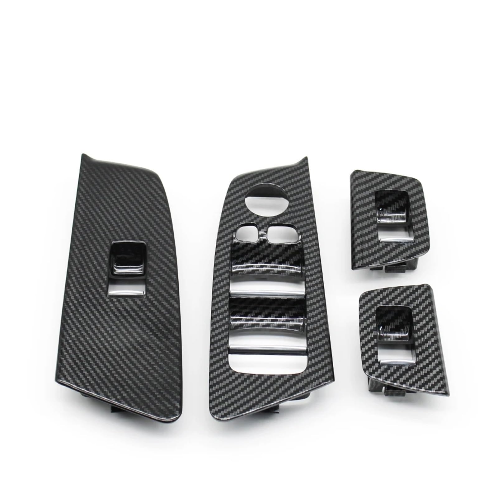 Auto Türgriff Blenden Innen Für 5 Series G30 G31 G38 F90 2017 2018 2019 2020 2021 Auto Innentür Carbon Fiber Innen Griff Fenster Schalter Abdeckung Trim Auto Innen Türgriff(RHD Cover Set) von Amxaqjc