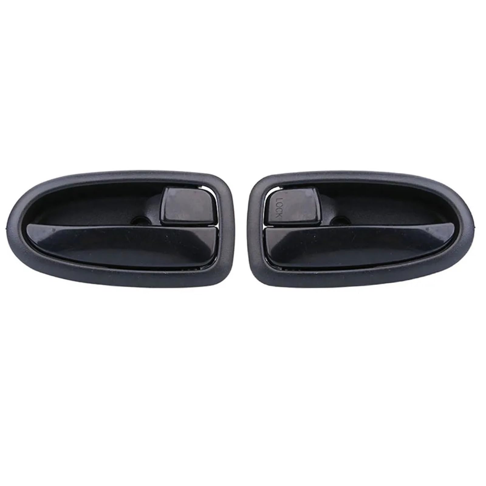 Auto Türgriff Blenden Innen Für Hyundai Für Matrix 2001-2010 Autozubehör 2 Stück Schwarz Chrom Innentürgriff Innentürgriffe Auto Innen Türgriff(Black 1 Pair) von Amxaqjc