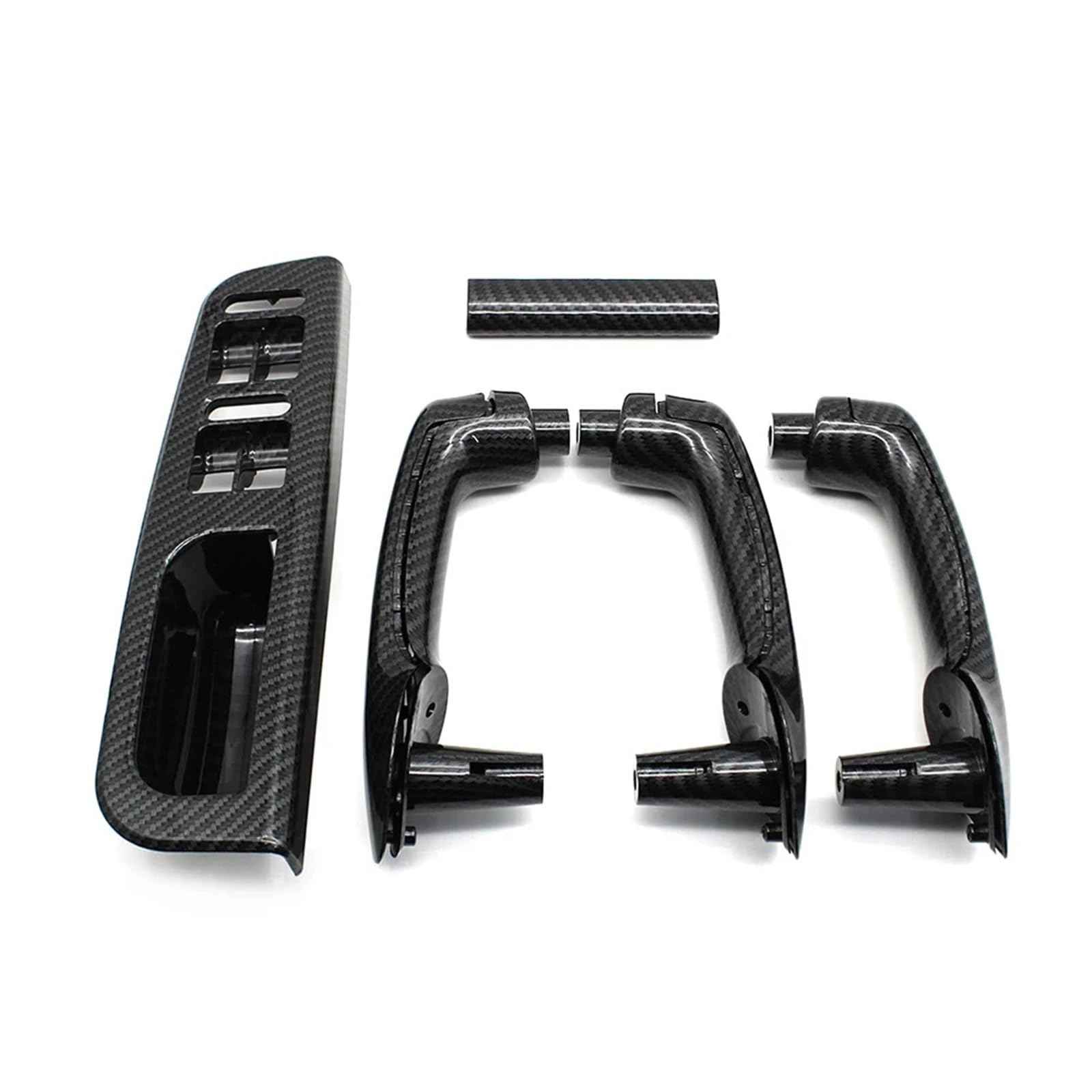 Auto Türgriff Blenden Innen Für VW Für Bora Für Golf 4 MK4 Für Jetta 1999-2004 LHD Auto Innen Tür Armlehne Panel Pull Griff Halte Abdeckung Auto Innen Türgriff(Carbon Fiber 8PCS) von Amxaqjc