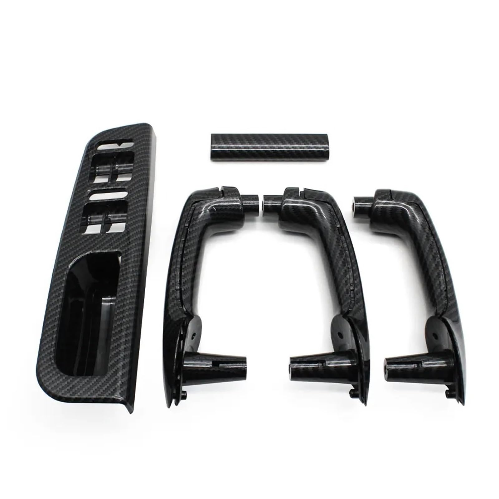 Auto Türgriff Blenden Innen Für VW Für Bora Für Golf 4 MK4 Für Jetta 1999-2004 LHD Auto Innen Vorne Hinten Links Rechts Tür Pull Haltegriff Ersatz Auto Innen Türgriff(Carbon Fiber 8PCS) von Amxaqjc