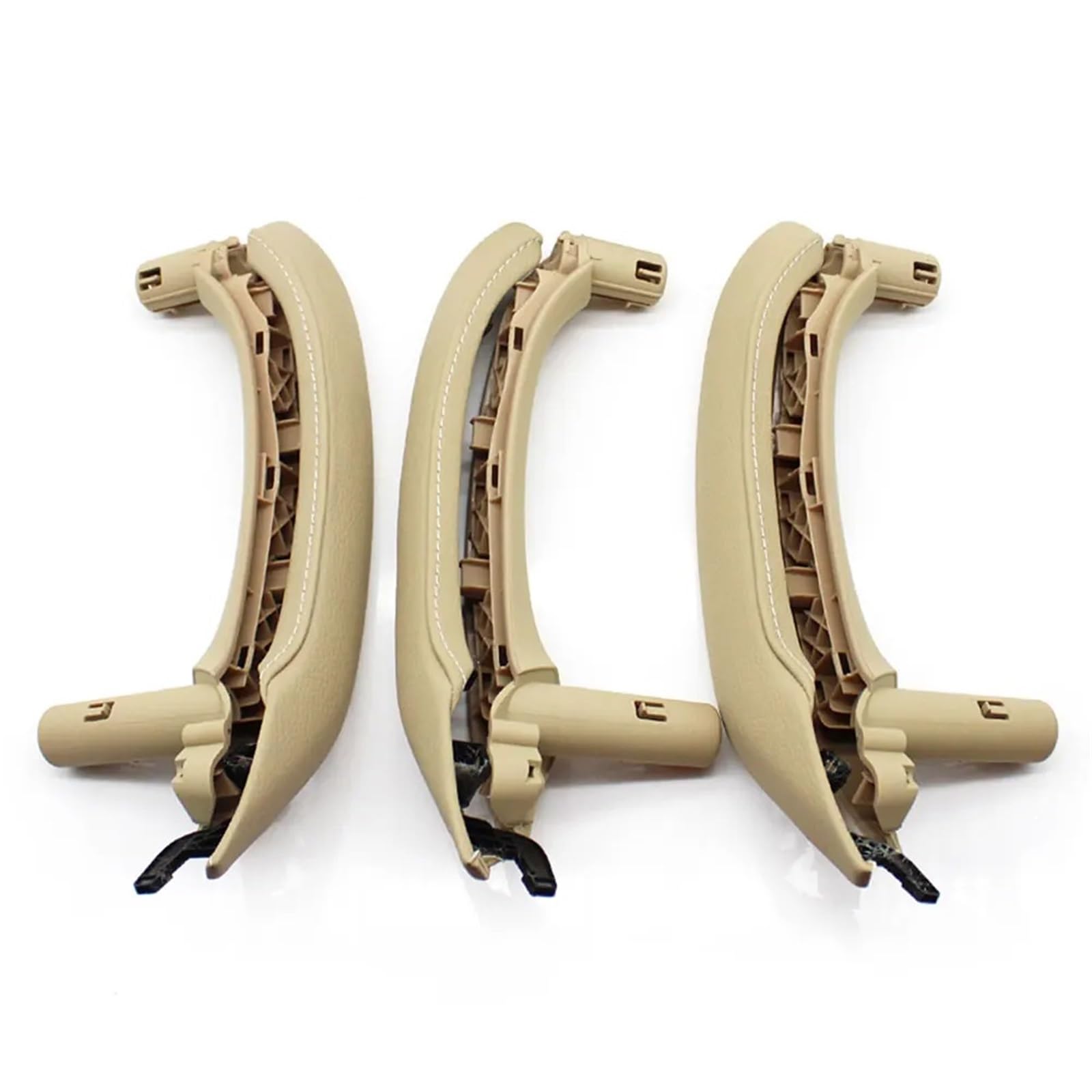 Auto Türgriff Blenden Innen Für X3 X4 2010-2016 F25 F26 LHD RHD Auto Innen Armlehne Abdeckung Panel Leder Tür Pull Griff Montage Trim Auto Innen Türgriff(Beige LHD 6PCS) von Amxaqjc